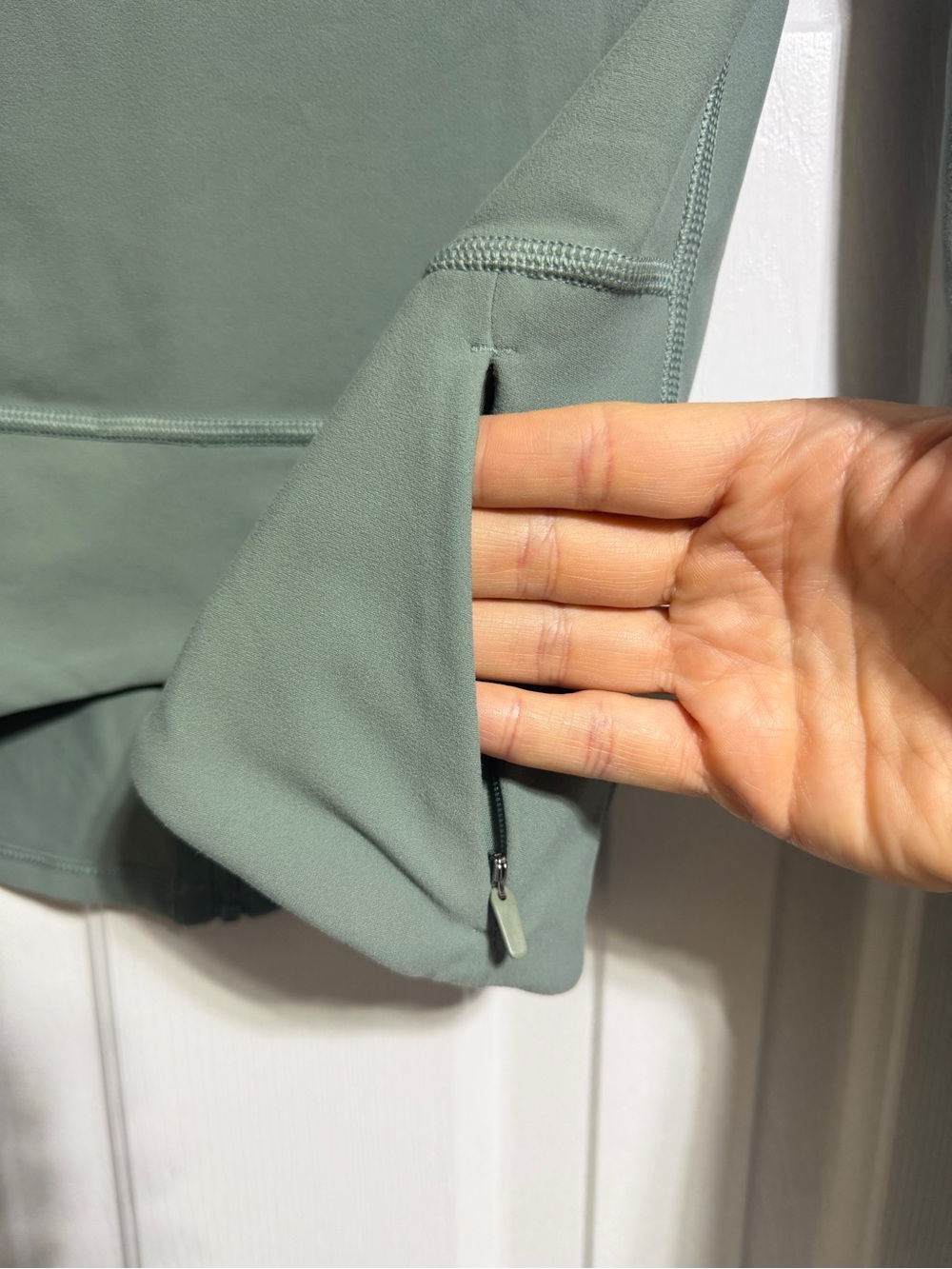 Spanx smooth seamless leggings, jacket and bra set Fennel green size small - Picture 7 of 16